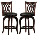 Homelegance Shapel Swivel Counter Height Chair in Cherry (set of 2) 1133-29S image