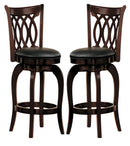 Homelegance Shapel Swivel Counter Height Chair in Cherry (set of 2) 1133-24S image
