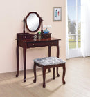 Traditional Brown-Red Vanity Set - Legacy Furniture - NY