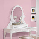 Caroline White Vanity Mirror - Legacy Furniture - NY