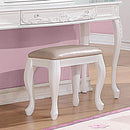 Caroline White Stool - Legacy Furniture - NY