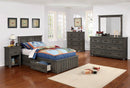 Napoleon Rustic Gun Smoke Twin Bed - Legacy Furniture - NY