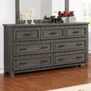 Napoleon Rustic Gun Smoke Seven-Drawer Dresser - Legacy Furniture - NY