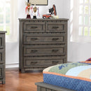 Napoleon Rustic Gun Smoke Five-Drawer Chest - Legacy Furniture - NY