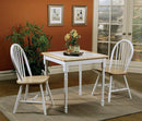 Country Natural Brown Dining Table with White Tile Top - Legacy Furniture - NY