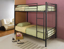 Denley Black Metal Twin-Over-Twin Bunk Bed - Legacy Furniture - NY