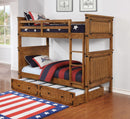 Coronado Rustic Honey Twin-over-Twin Bunk Bed - Legacy Furniture - NY