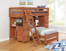 Wrangle Hill Twin-over-Full Loft Bed with Desk - Legacy Furniture - NY