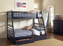 Ashton Navy Twin-over-Full Bunk Bed - Legacy Furniture - NY