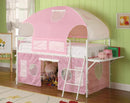 White and Pink Tent Bunk Bed - Legacy Furniture - NY