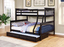 Chapman Transitional Black Twin-over-Full Bunk Bed - Legacy Furniture - NY