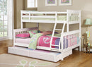 Chapman Transitional White Twin-over-Full Bunk Bed - Legacy Furniture - NY