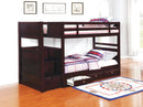 Elliott Transitional Cappuccino Twin-over-Twin Bunk Bed - Legacy Furniture - NY