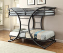 Stephan Contemporary Gunmetal Twin-over-Twin Bunk Bed - Legacy Furniture - NY