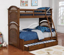 Halsted Casual Walnut Twin-over-Full Bunk Bed - Legacy Furniture - NY