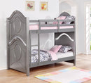 Valentine Metallic Pewter Twin-over-Twin Bunk Bed - Legacy Furniture - NY