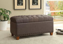 Tufted Mocha Storage Bench - Legacy Furniture - NY