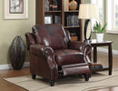 Princeton Traditional Burgundy Push Back Recliner - Legacy Furniture - NY