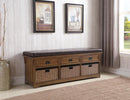 Traditional Medium Brown Bench - Legacy Furniture - NY