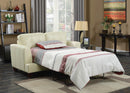 Samuel Transitional Cream Loveseat Sleeper - Legacy Furniture - NY