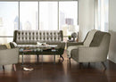 Natalia Mid-Century Modern Dove Grey Two-Piece Living Room Set - Legacy Furniture - NY