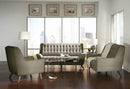 Natalia Mid-Century Modern Dove Grey Three-Piece Living Room Set - Legacy Furniture - NY