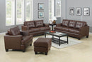 Samuel Transitional Dark Brown Loveseat - Legacy Furniture - NY