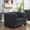 Cairns Transitional Charcoal Tufted Back Chair - Legacy Furniture - NY