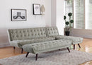 Natalia Mid-Century Modern Dove Grey Bench - Legacy Furniture - NY