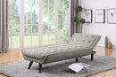 Natalia Mid-Century Modern Dove Grey Chaise - Legacy Furniture - NY