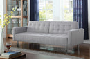 Transitional Light Grey Tufted Sofa Bed - Legacy Furniture - NY