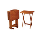 Brown Tray Table Set With Stand - Legacy Furniture - NY