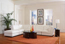 Quinn Transitional White Ottoman - Legacy Furniture - NY