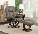 Cybele Casual Grey Chair with Ottoman - Legacy Furniture - NY