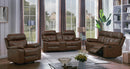 Zimmerman Brown Faux Leather Three-Piece Living Room Set - Legacy Furniture - NY