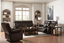 Zimmerman Casual Dark Brown Motion Loveseat - Legacy Furniture - NY