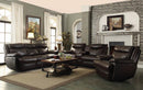 MacPherson Brown Leather Reclining Loveseat - Legacy Furniture - NY