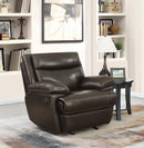 MacPherson Brown Leather Glider Recliner - Legacy Furniture - NY