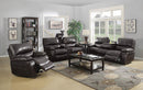 Willemse Chocolate Reclining Sofa With Drop Down Table - Legacy Furniture - NY