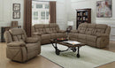 Houston Casual Tan Reclining Three-Piece Living Room Set - Legacy Furniture - NY