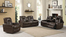 Delangelo Brown Power Motion Three-Piece Living Room Set - Legacy Furniture - NY