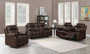 Myleene Chestnut Leather Three-Piece Living Room Set - Legacy Furniture - NY