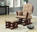 Traditional Beige Rocking Glider with Matching Ottoman - Legacy Furniture - NY