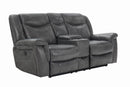 Conrad Transitional Grey Power Loveseat - Legacy Furniture - NY