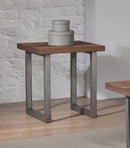 Industrial Walnut End Table - Legacy Furniture - NY
