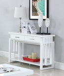 Transitional Glossy White Sofa Table - Legacy Furniture - NY