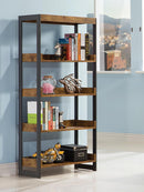 Estrella Industrial Antique Nutmeg Bookcase - Legacy Furniture - NY