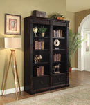 Rowan Traditional Black and Espresso Bookcase - Legacy Furniture - NY