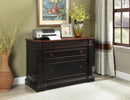 Rowan Traditional Black and Espresso File Cabinet - Legacy Furniture - NY