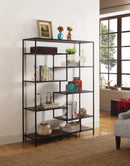 Modern Black Metal Bookcase - Legacy Furniture - NY